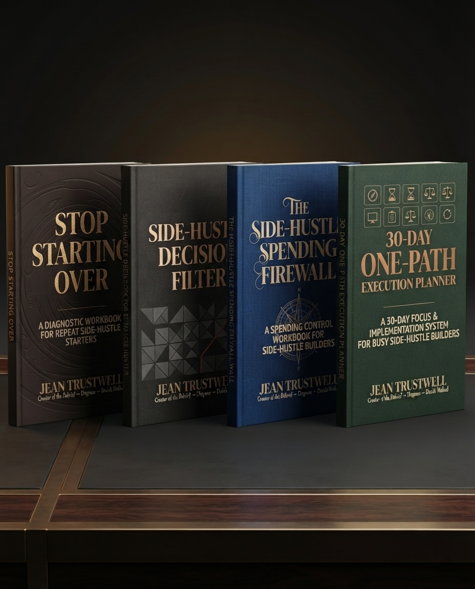 STOP STARTING OVER complete four-workbook product bundle by Jean Trustwell