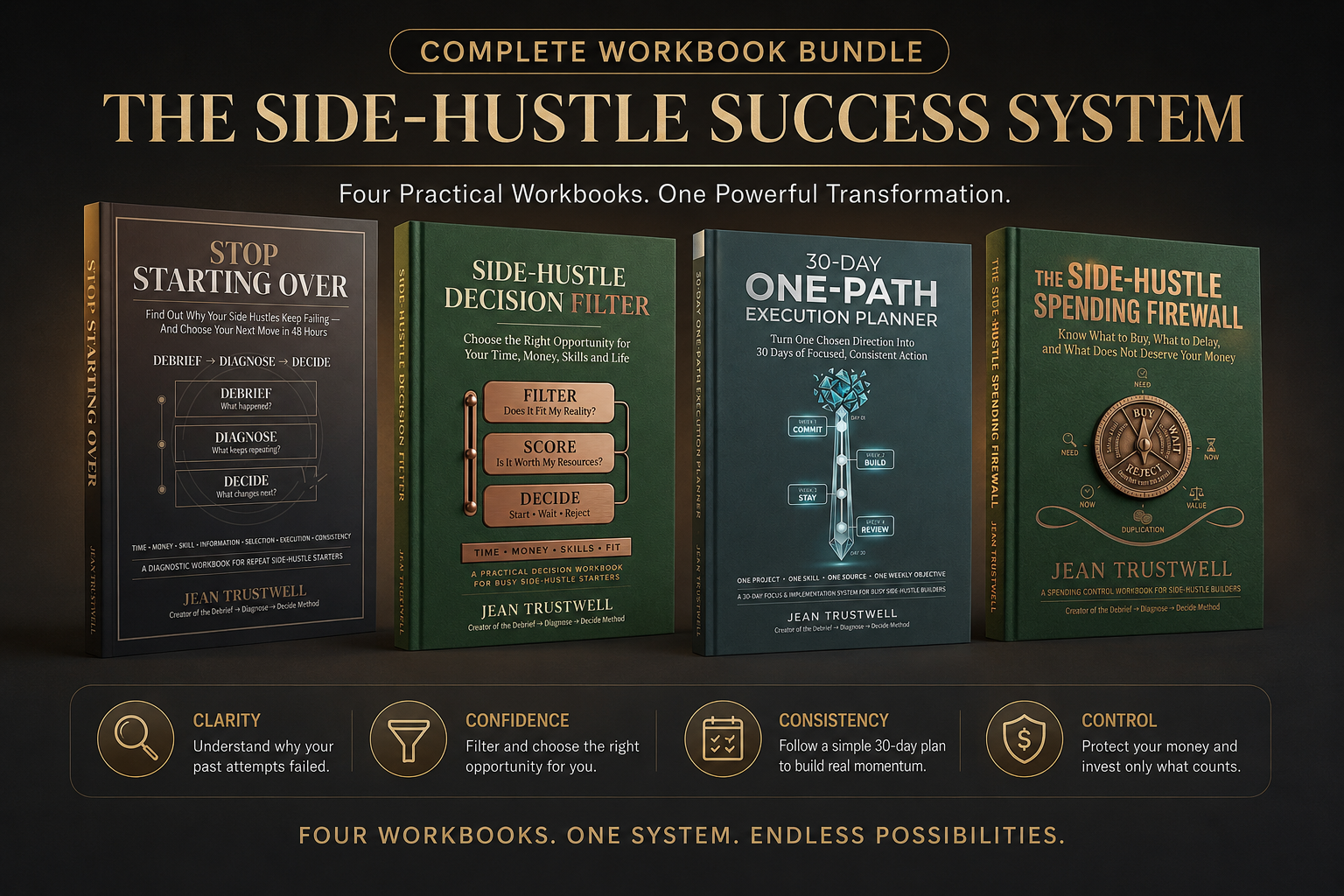 Complete STOP STARTING OVER four-book product bundle